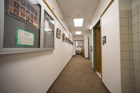 The Recreational Management Department office located in the Smith Building.
