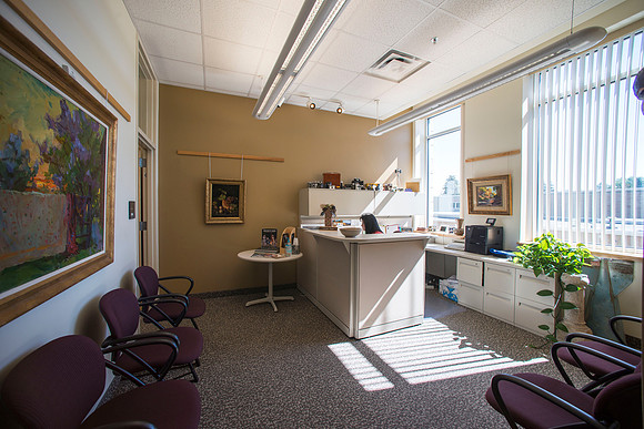The College of Performing And Visual Arts office in the Spori Building.
