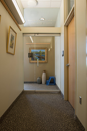 The College of Performing And Visual Arts office in the Spori Building.