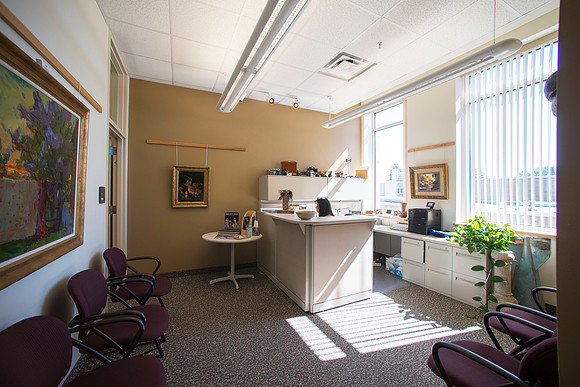 The College of Performing And Visual Arts office in the Spori Building.