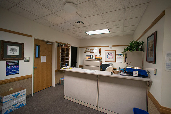 The Teacher Education Department office located in the Hinckley Building.
