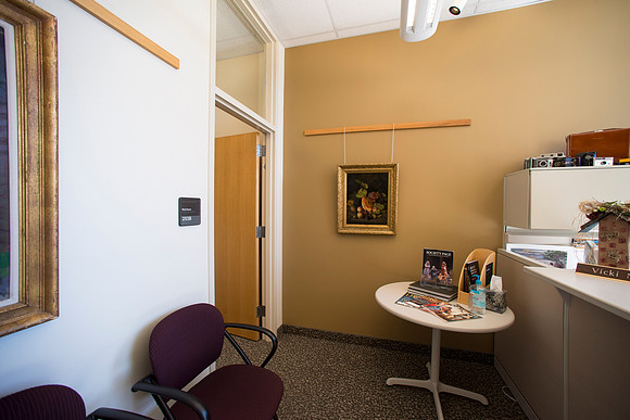 The College of Performing And Visual Arts office in the Spori Building.