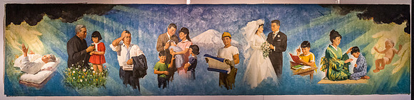 Japanese version of the mural "Meaning of Life"