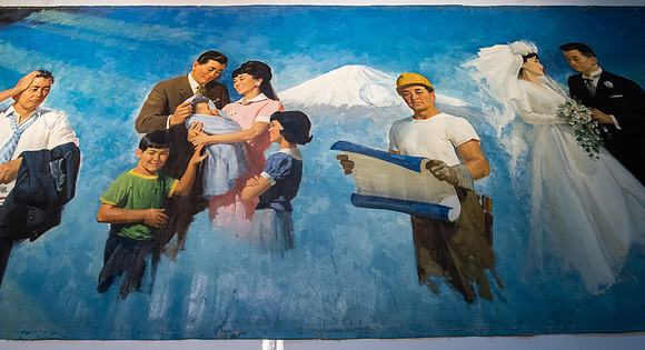BYU-Idaho aquired the Japaneese version of the painting "Meaning of Life". It will go through a restoration process before it is framed and put on display.