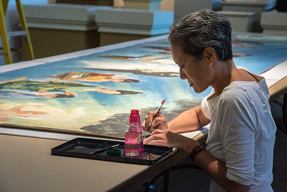 BYU-Idaho aquired the Japaneese version of the painting "Meaning of Life". It will go through a restoration process before it is framed and put on display.