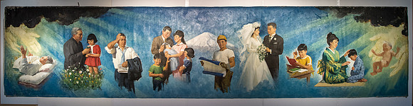 BYU-Idaho aquired the Japaneese version of the painting "Meaning of Life". It will go through a restoration process before it is framed and put on display.