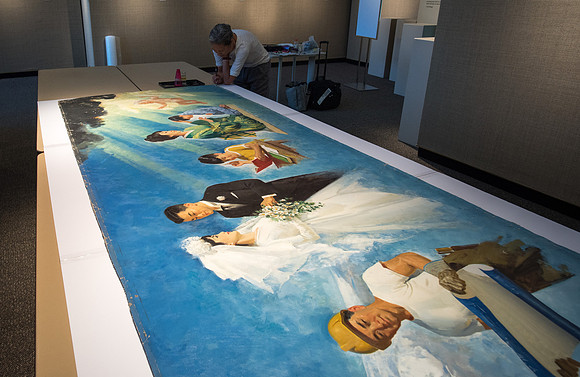 BYU-Idaho aquired the Japaneese version of the painting "Meaning of Life". It will go through a restoration process before it is framed and put on display.