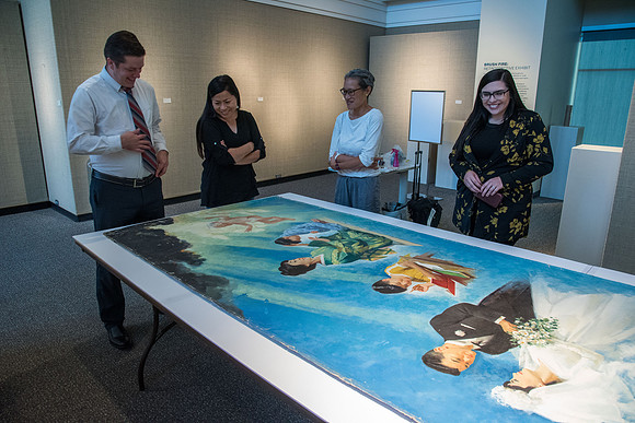 BYU-Idaho aquired the Japaneese version of the painting "Meaning of Life". It will go through a restoration process before it is framed and put on display.