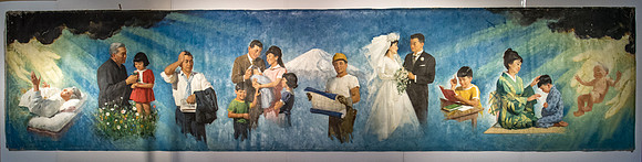 BYU-Idaho aquired the Japaneese version of the painting "Meaning of Life". It will go through a restoration process before it is framed and put on display.