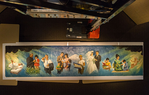 Japanese version of the mural "Meaning of Life"