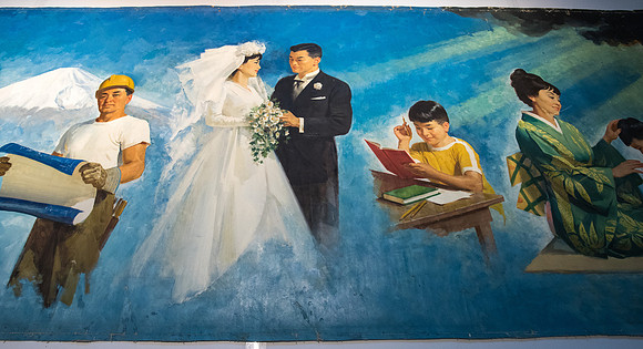 BYU-Idaho aquired the Japaneese version of the painting "Meaning of Life". It will go through a restoration process before it is framed and put on display.