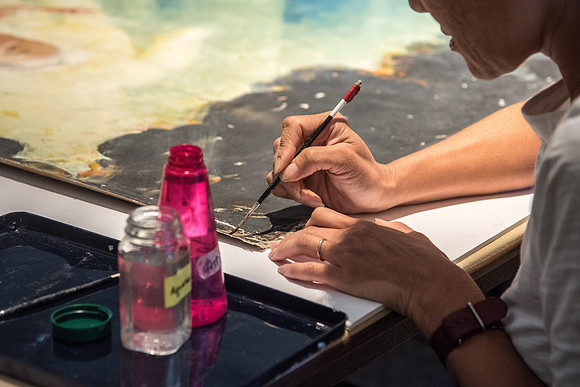 BYU-Idaho aquired the Japaneese version of the painting "Meaning of Life". It will go through a restoration process before it is framed and put on display.