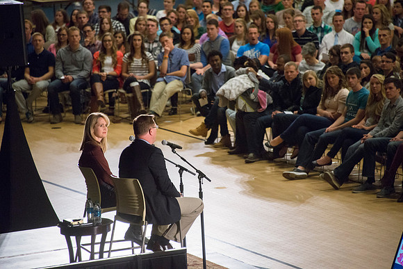 President and Sister Gilbert host a date night with BYU-Idaho Students. Oct 2015