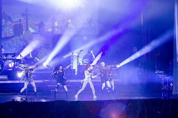 Lindsey Stirling at BYU-Idaho. A classically trained violinist from Gilbert, AZ, Lindsey has entered a futurist world of electronic big beats and animation, leaping through the music industry with ove