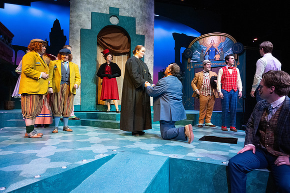 Dress rehearsal for Theater production, Comedy of Errors.