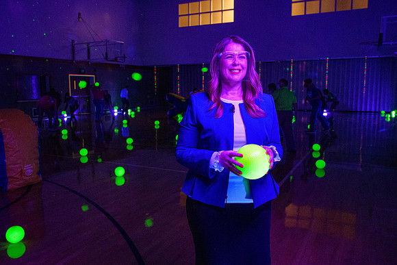 Vice President, Amy LaBaugh, Spot Safety video shoot as part of the "We Are In This Together" campaign.