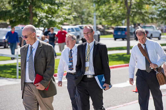 Faculty members come together in preparation of the new school year.