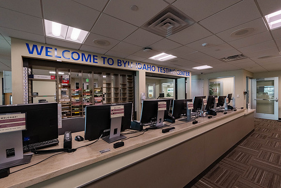 Testing Center interior.