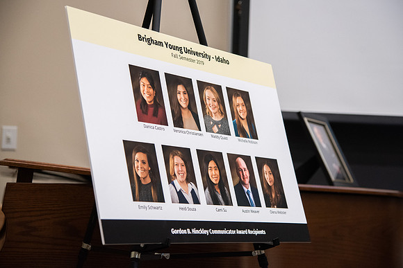 BYU-Idaho Gordon B. Hinckley Communication Award Ceremony. Fall Semester 2019