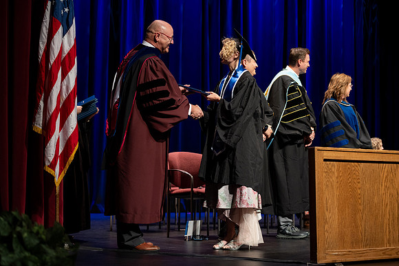 Graduates during convocation for the College of Academic Success & Interdisciplinary Studies.