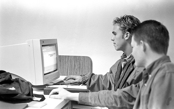 Students participating in an interactive class with BYU.