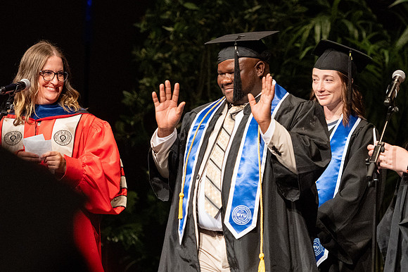 Graduates during convocation for the College of Agriculture and Life Sciences.