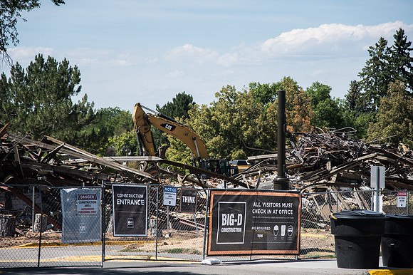 BYU-Idaho Kirkham building demolition. Summer Term