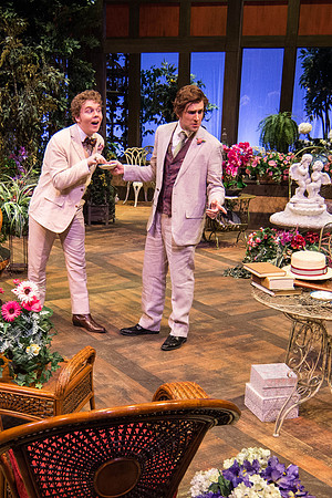 The cast of Brigham Young University-Idaho's production of "The Importance of Being Earnest" pose scenes and moments from the performance.