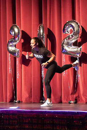 Students meet instructors of fitness classes offered on campus and get to try each style.