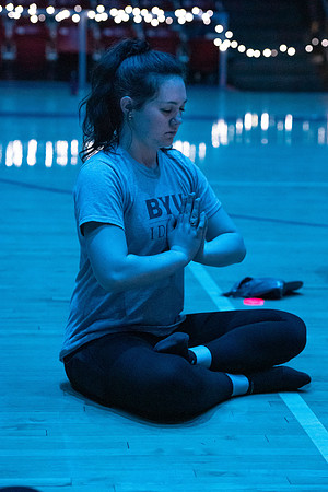 Students meet instructors of fitness classes offered on campus and get to try each style.