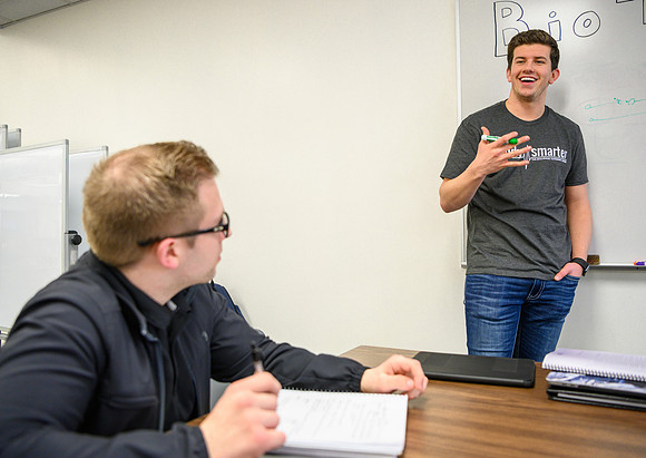 Students can recieve free tutoring through the tutoring center, located on the second floor of the McKay Library.
