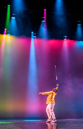The Department of Theatre and Dance colorful Extravadance performance. Held in the Snow Drama Theatre.