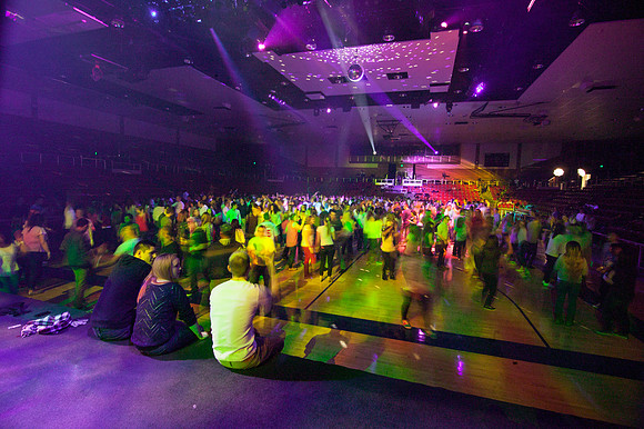 Throughout the semester, dance parties are held in the main gym of the Hart Building. This event was an awesome night of dancing and DJ-ed top 40 music.