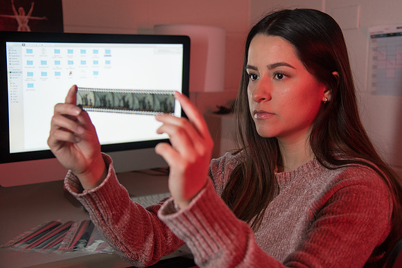 BYU-Idaho Student Annel Cervantes. Ricks Archive Technician. Ready Photo. Winter Semester