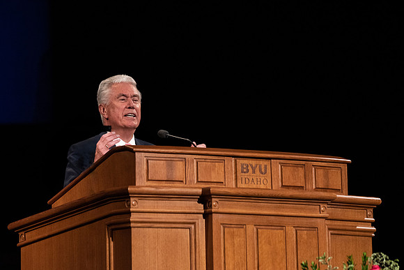 BYU-Idaho Devotional with Elder Dieter F. Uchtdorf and his wife. Winter Semester
