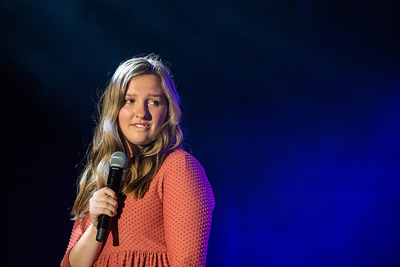 The Talent Show, held in the Hart Auditorium, is an opportunity for students to showcase their various talents. Winter Semester.
