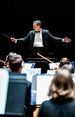 The BYU-Idaho Sinfonietta was joined by student Concerto Competition winners Tate Wadsworth and Austin Roylance, who performed the 2nd Horn Concerto by Richard Strauss, and Franz Liszt’s epic Piano Co