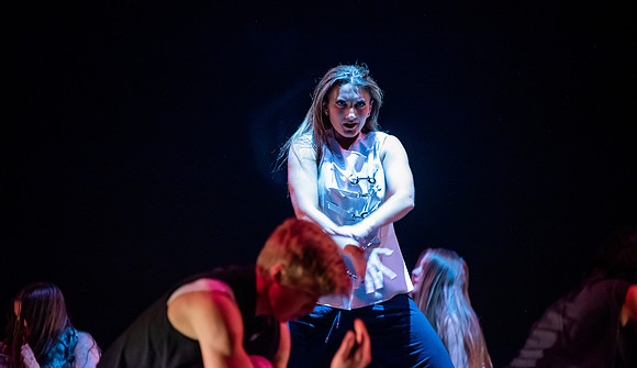 BYUI students dance in the multi-style performance, Extravadance.