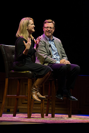President and Sister Gilbert speak to the students about dating and marriage.