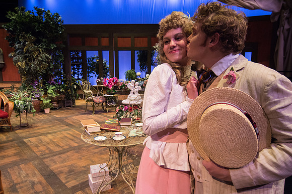 The cast of Brigham Young University-Idaho's production of "The Importance of Being Earnest" pose scenes and moments from the performance.