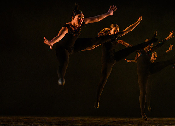 The Department of Theatre and Dance colorful Extravadance performance. Held in the Snow Drama Theatre.