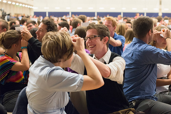 President and Sister Gilbert host a date night with BYU-Idaho Students. Oct 2015