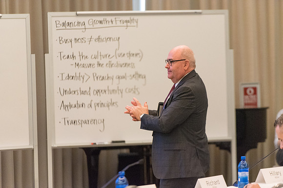 President's Advancement Council sessions held in the Manwaring Special Events room.
