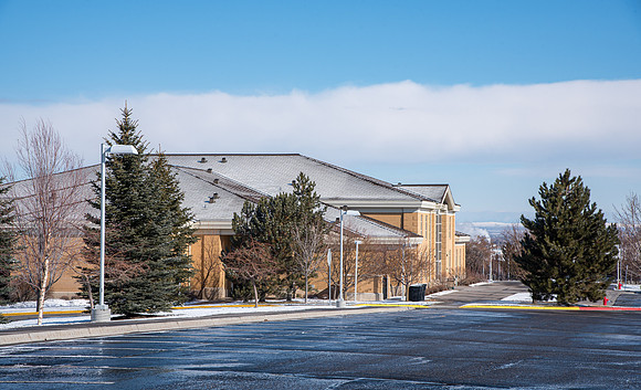 BYU-Idaho campus, a quiet place during the coronavirus pandemic. April 2020