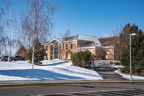 BYU-Idaho campus, a quiet place during the coronavirus pandemic. April 2020