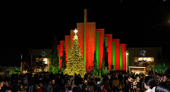 Christmas Tree lighting and festivities at BYU-Idaho.