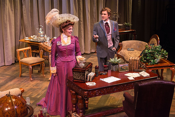 The cast of Brigham Young University-Idaho's production of "The Importance of Being Earnest" pose scenes and moments from the performance.