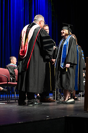 Graduates during convocation for the College of Academic Success & Interdisciplinary Studies. Speakers: Kevin Brower, Jenna Kate Wilson, Tyler Christensen