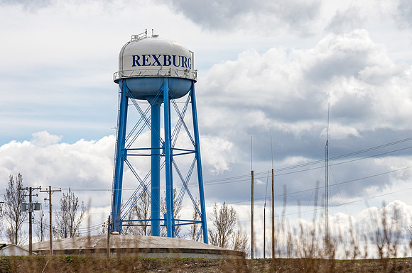 Rexburg water tower - Apr 2020
