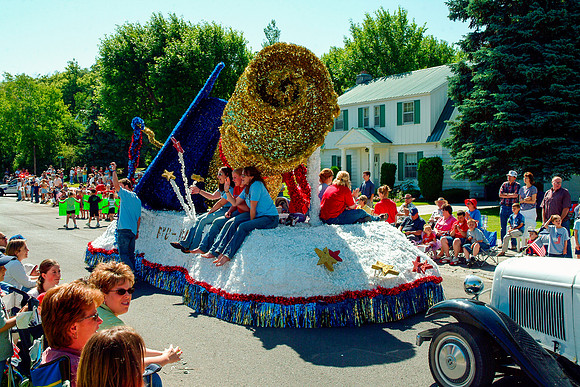Independance Day Parade down Main Street of Rexburg, Idaho. July 4, 2005